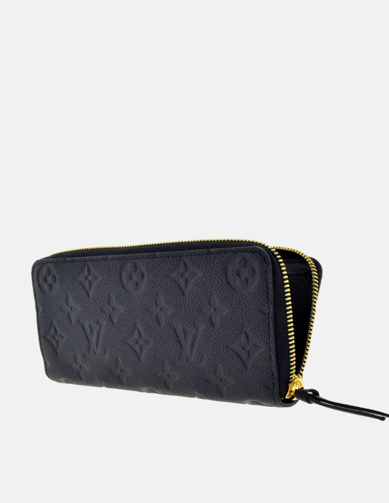 Louis Vuitton Clèmence Wallet Black Empreinte - Luxury Helsinki