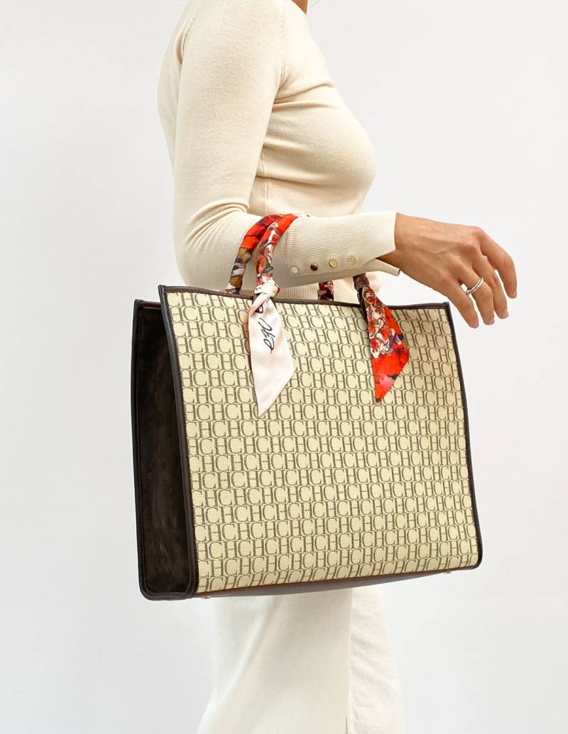 Carolina Herrera Shopping Chic Beige Bag