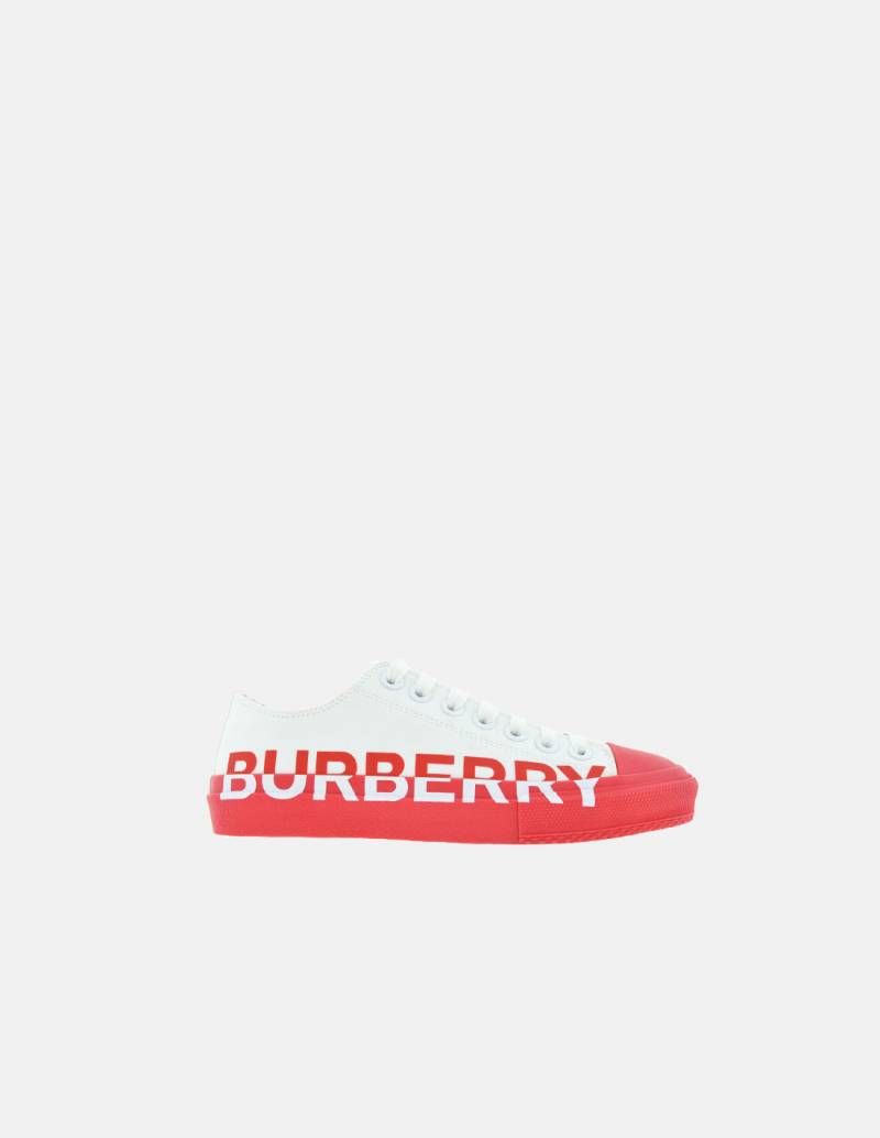 White and Red Burberry Sneakers | EB