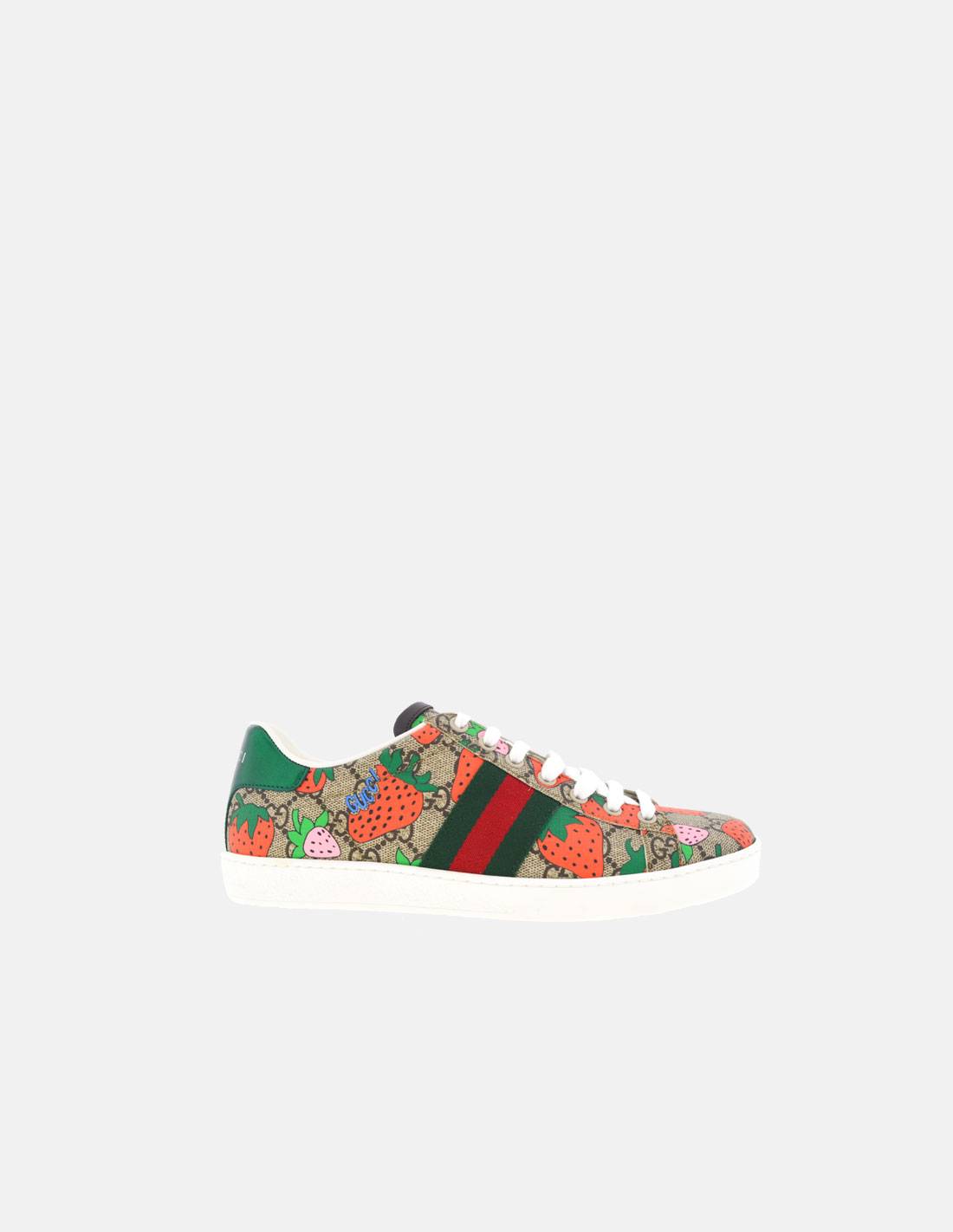 Gucci Ace GG Strawberry Sneakers | EB