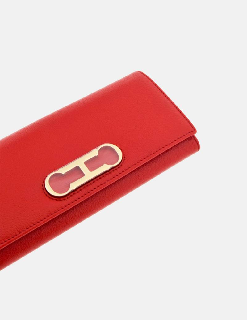 Hermès - Authenticated Wallet - Leather Red for Women, Good Condition