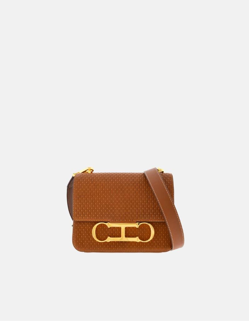 Initials Insignia Handbag with Leather Handle - Accessories | Carolina  Herrera