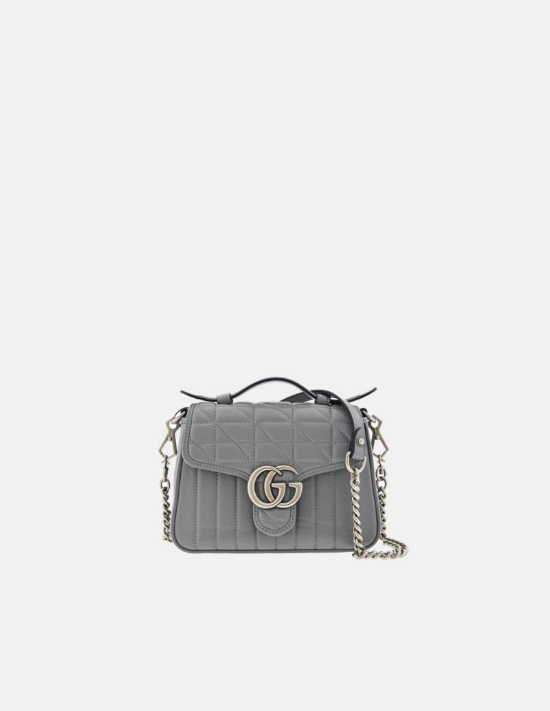 efter det Stol trend Gucci GG Marmont Matelassé mini shoulder bag with top handle | EB