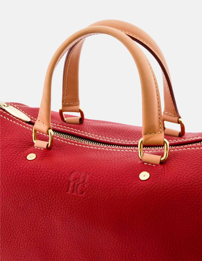 Carolina Herrera Andy 8 Red Leather Bag